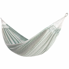 Latin Double Cotton Hammock - Pura outdoor hammock with stand and canopy