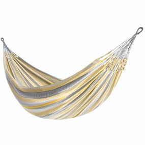 Latin Double Cotton Hammock - Solis outdoor hammock with stand and canopy