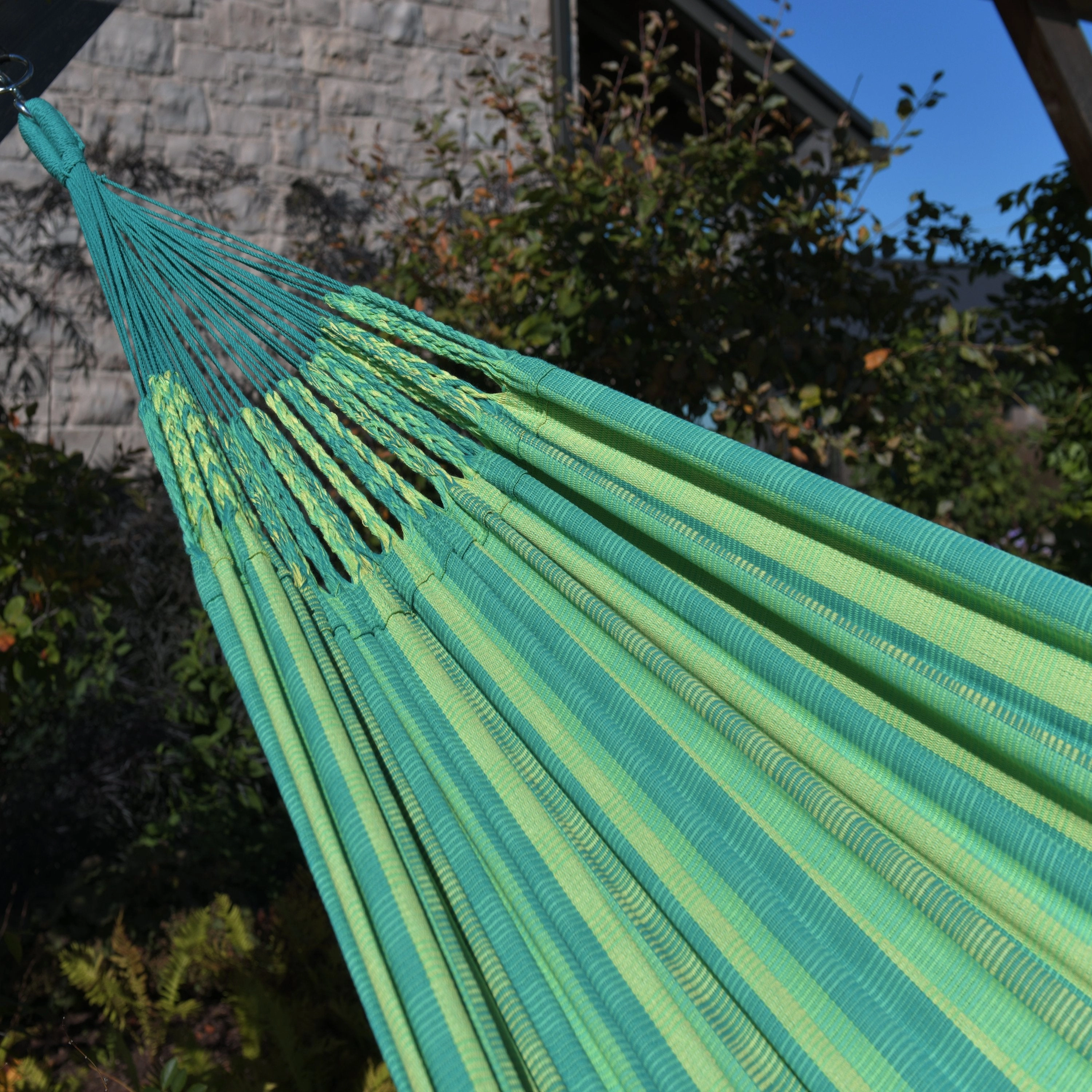 Latin Double Cotton Hammock - Viridis
