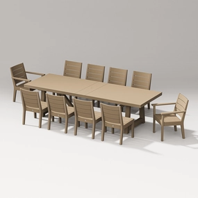 Latitude 11-Piece A-Frame Table Dining Setoutdoor patio furniture set