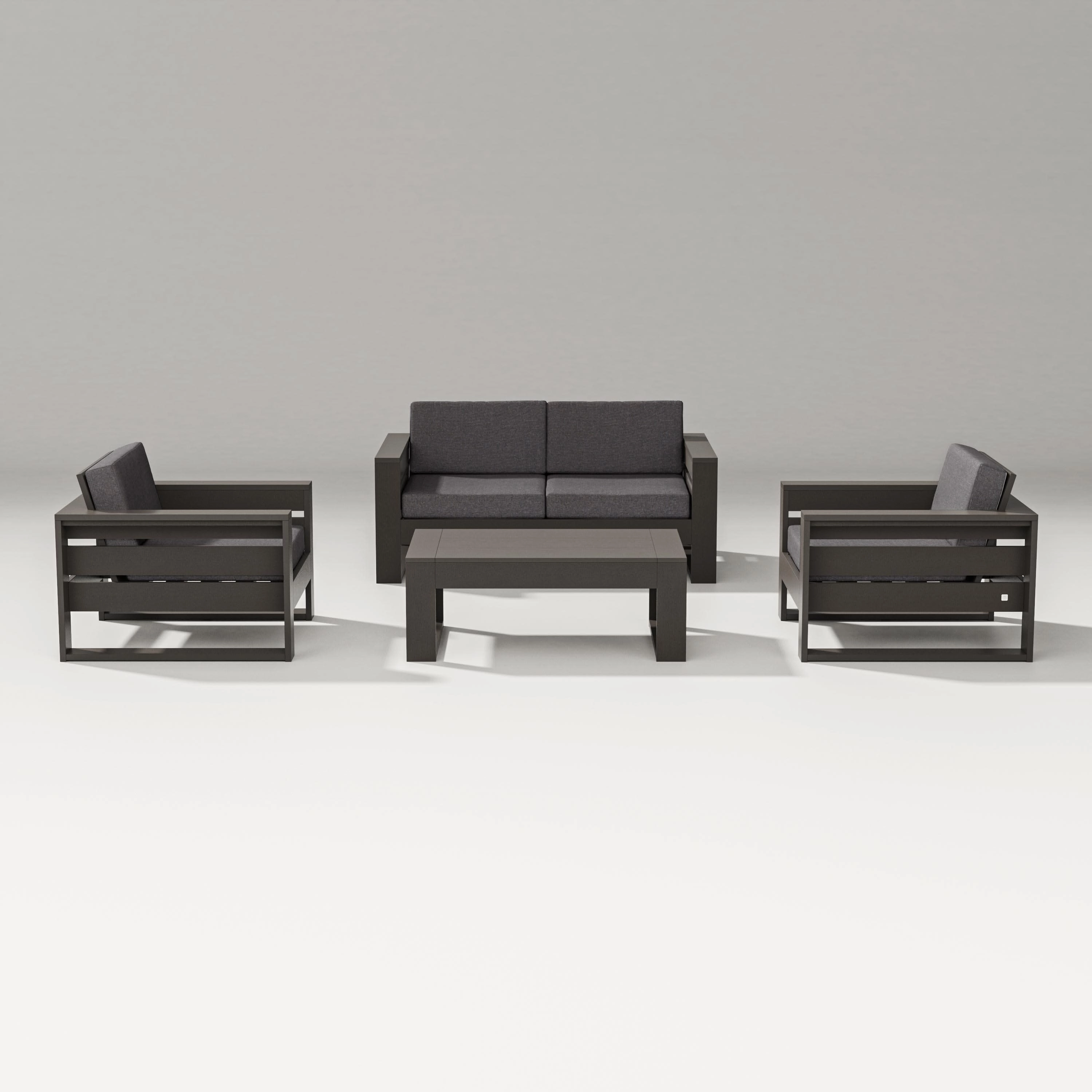 Latitude 4-Piece Lounge Loveseat Setoutdoor patio dining furniture set