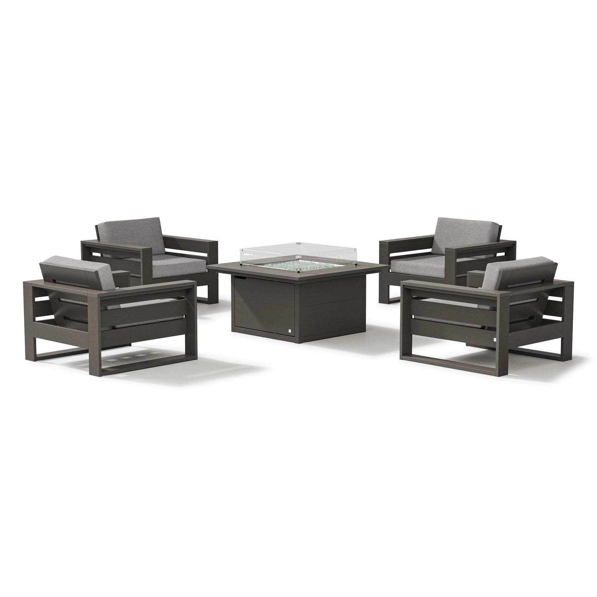 Latitude 5-Piece Lounge Fire Table Set
