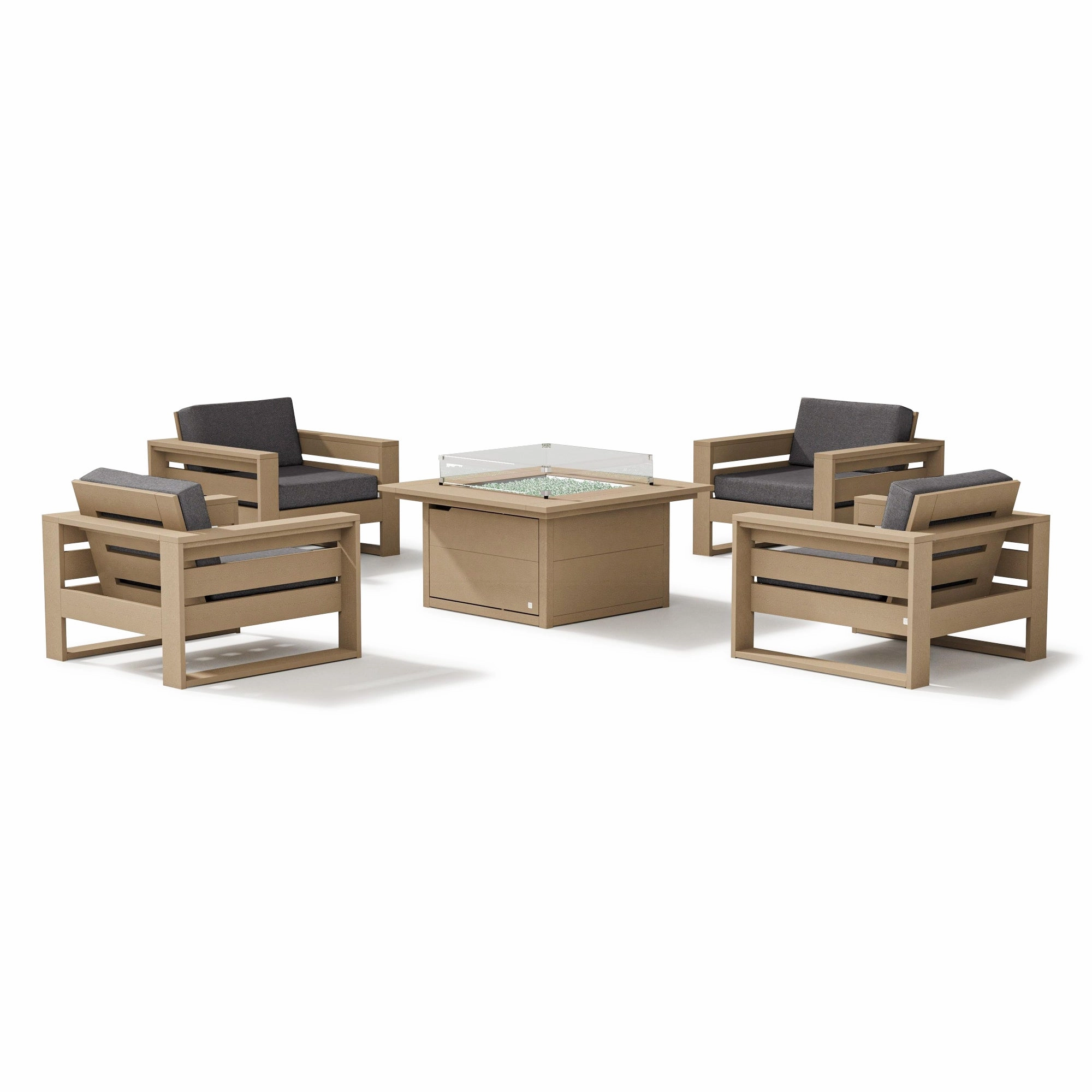 Latitude 5-Piece Lounge Fire Table Set