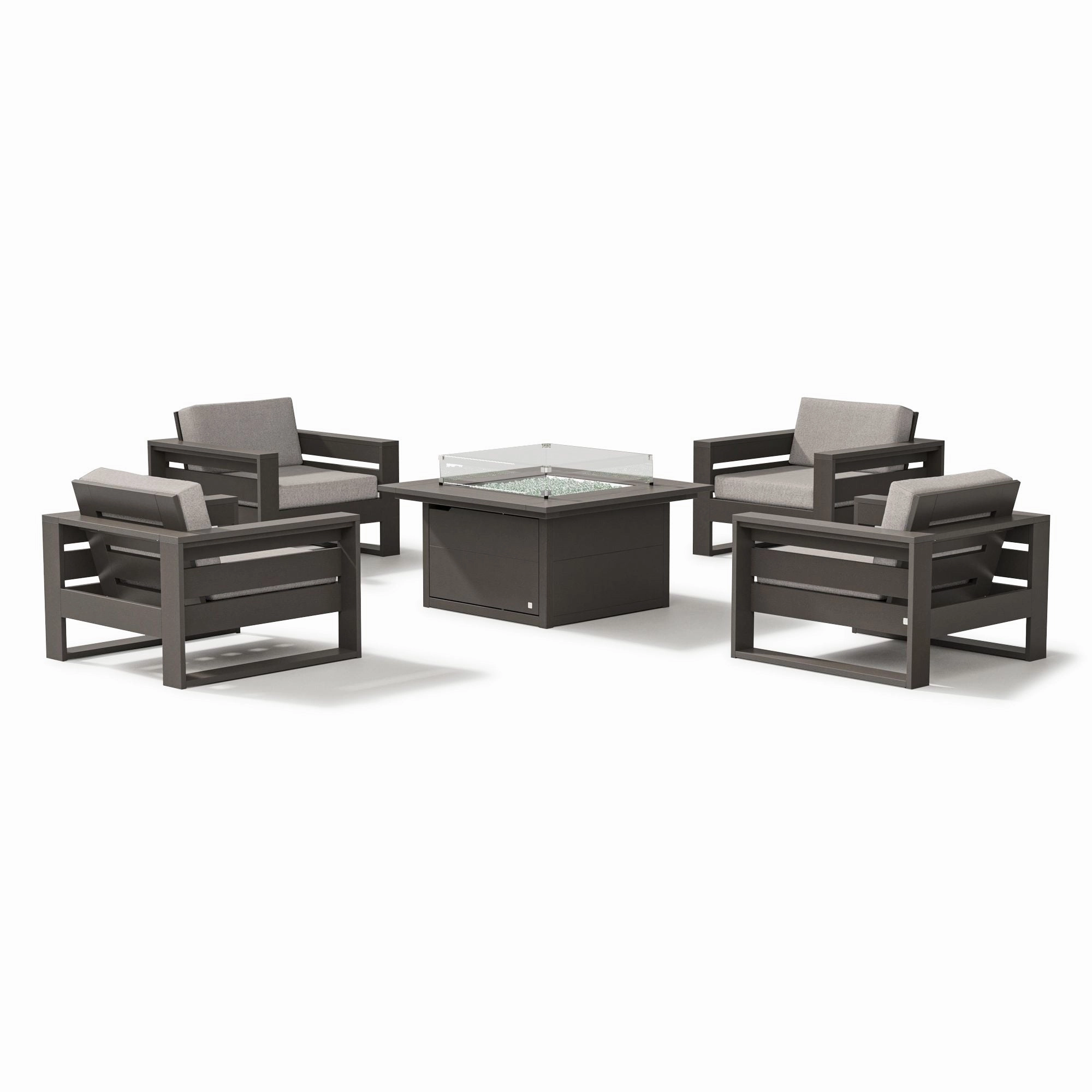 Latitude 5-Piece Lounge Fire Table Set