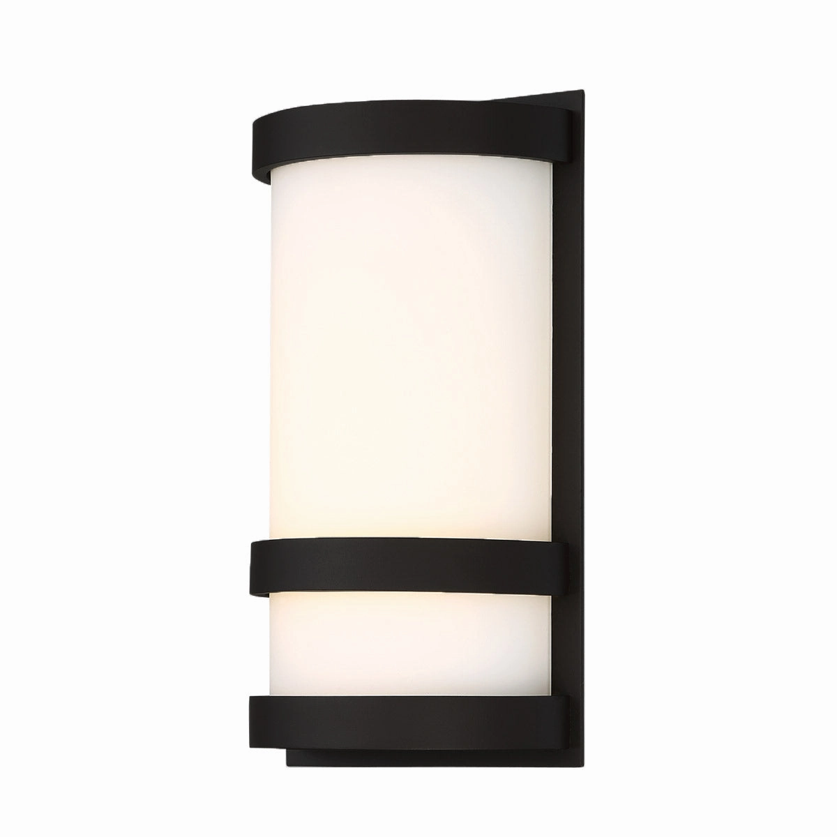 Latitude LED Wall Light BlackOutdoor wall sconces with motion sensor