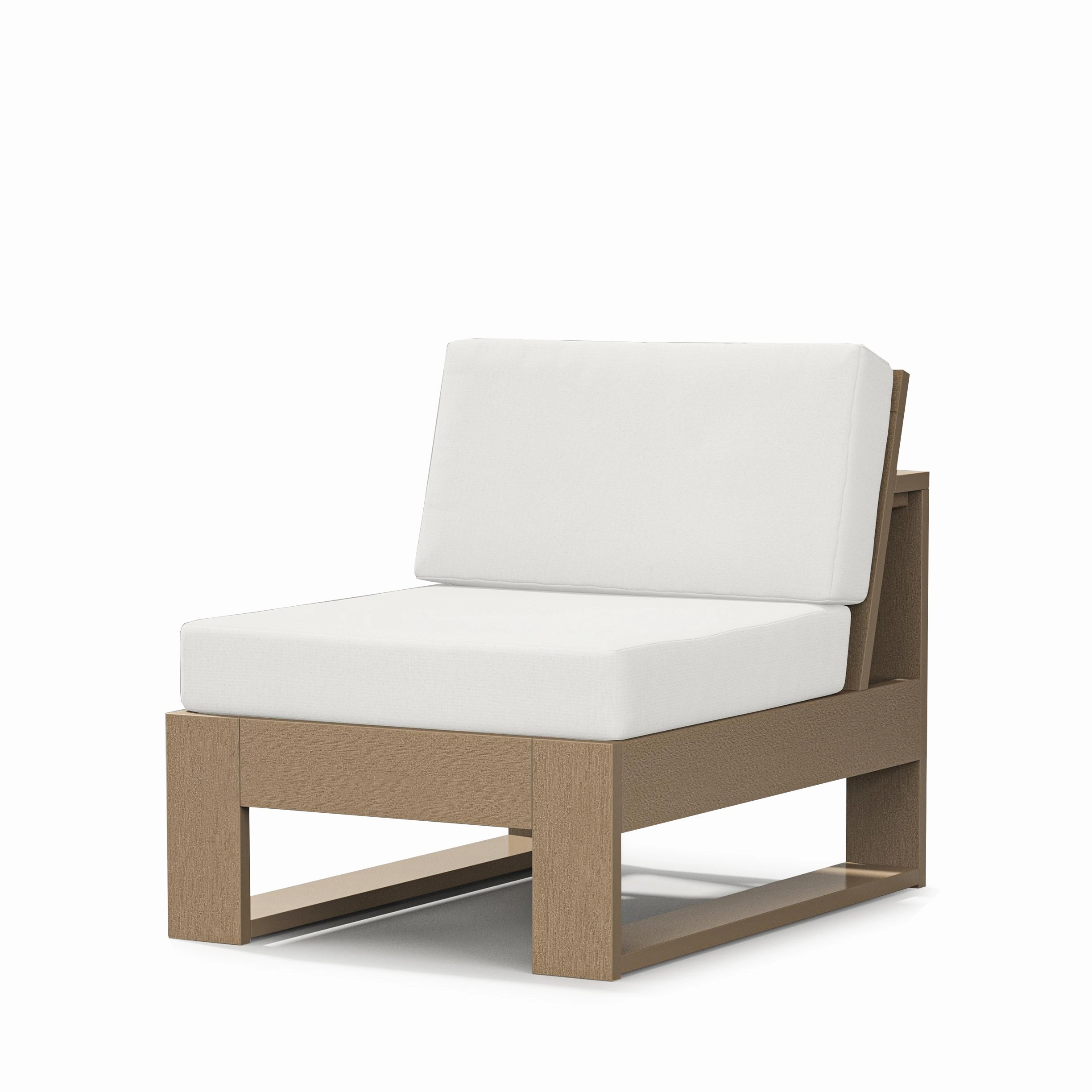 Latitude Modular Armless ChairHDPE eco-friendly polywood furniture set