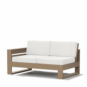 Latitude Modular Left Arm LoveseatHDPE eco-friendly polywood furniture set