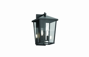 Laurentian Outdoor Two Light Outdoor Wall Sconce Black w/Clear GlassOutdoor wall sconces with motion sensor