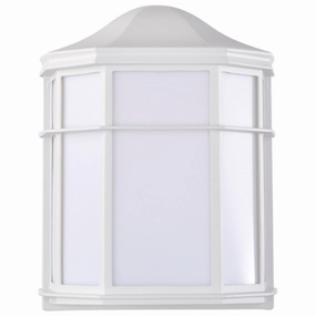 LED Cage Lantern Fixture WhiteOutdoor wall sconces with motion sensor