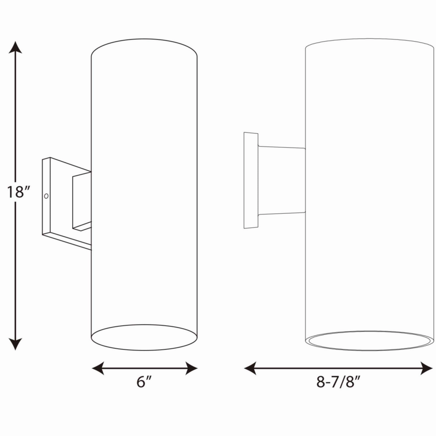 Led Cylinders LED Cylinder White