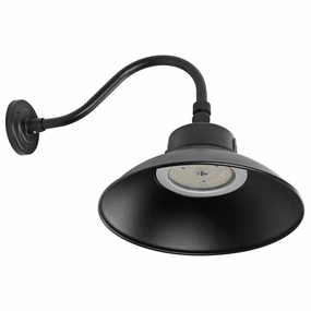 LED Gooseneck BlackOutdoor wall sconces with motion sensor