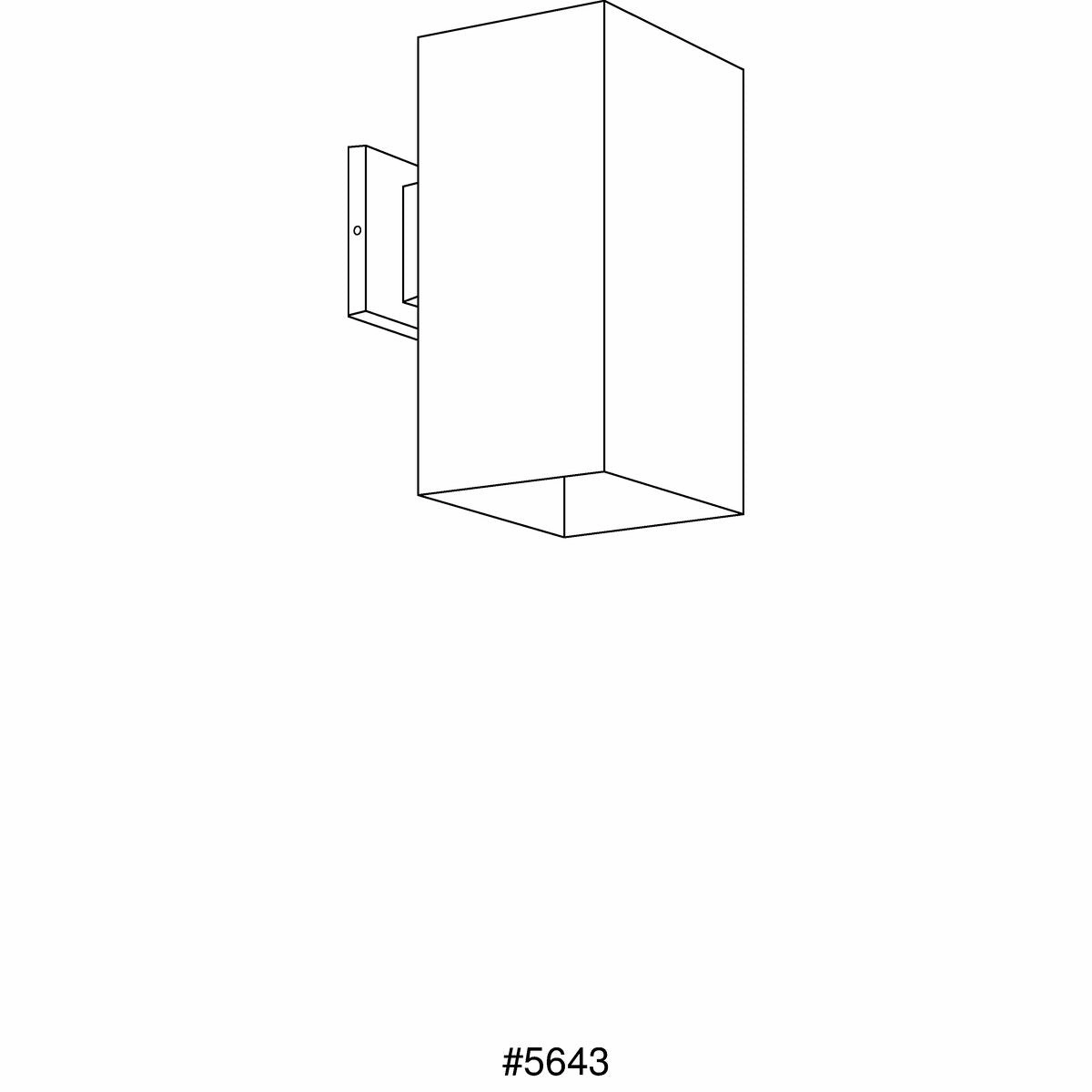 Led Squares LED Wall Lantern Metallic Gray