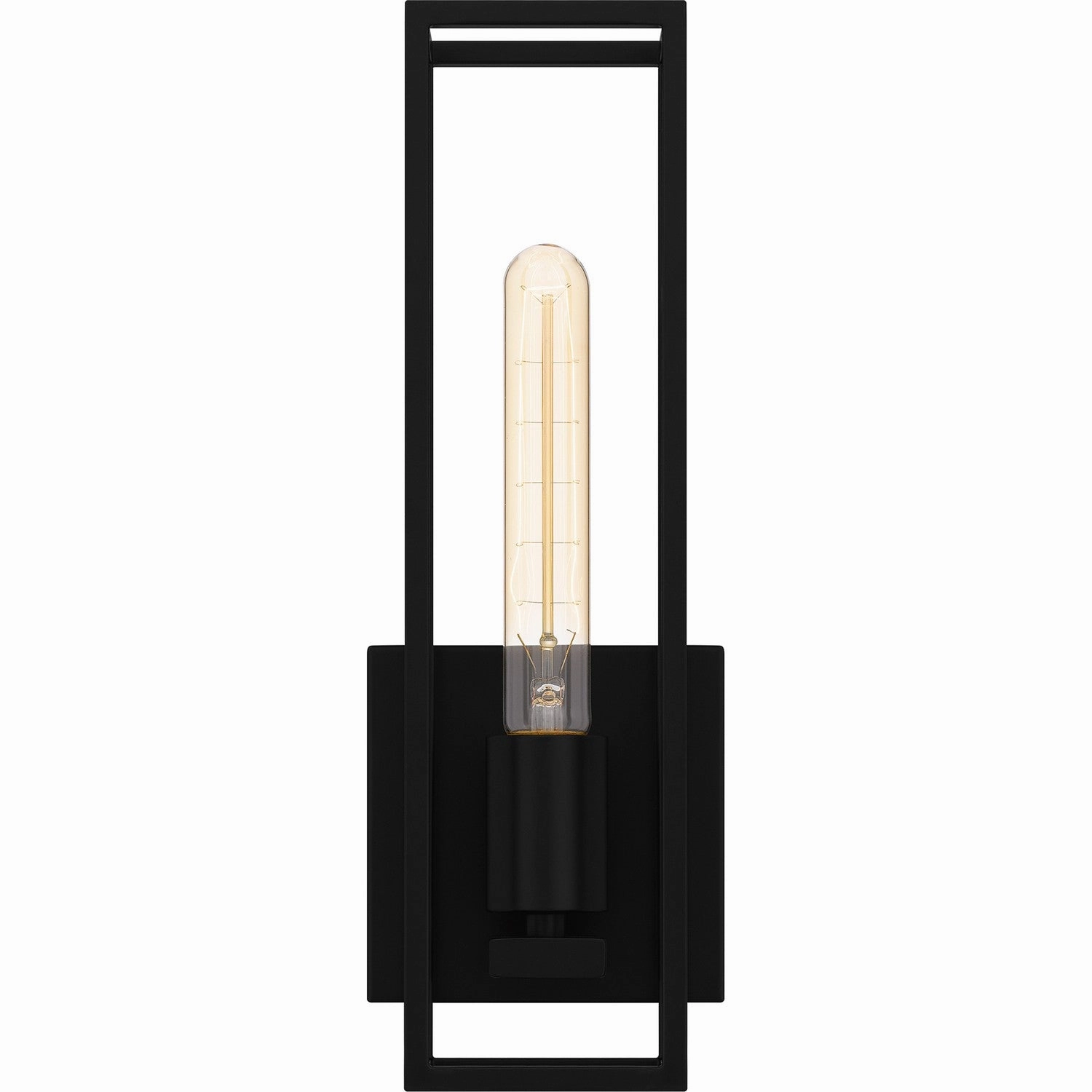 Leighton One Light Wall Sconce Matte Black