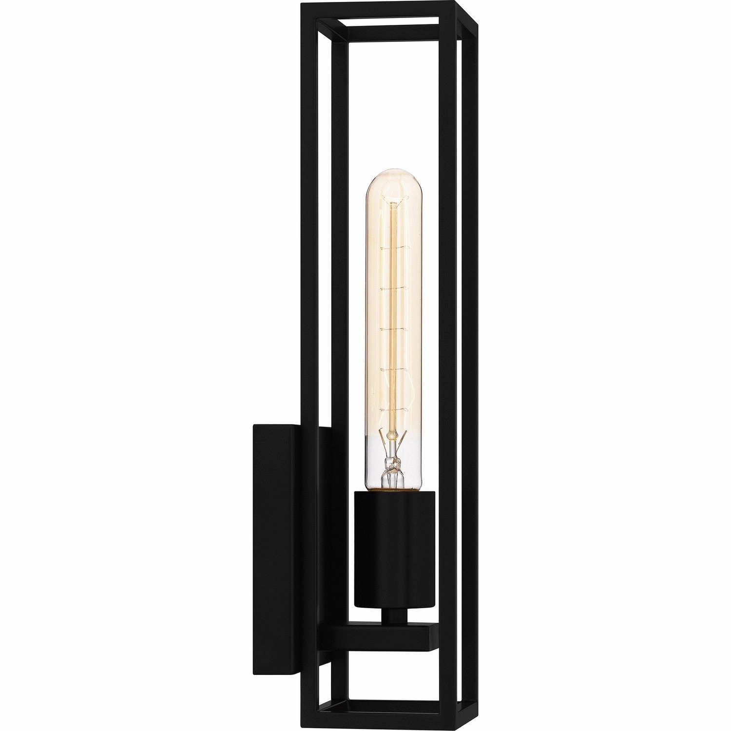 Leighton One Light Wall Sconce Matte Black