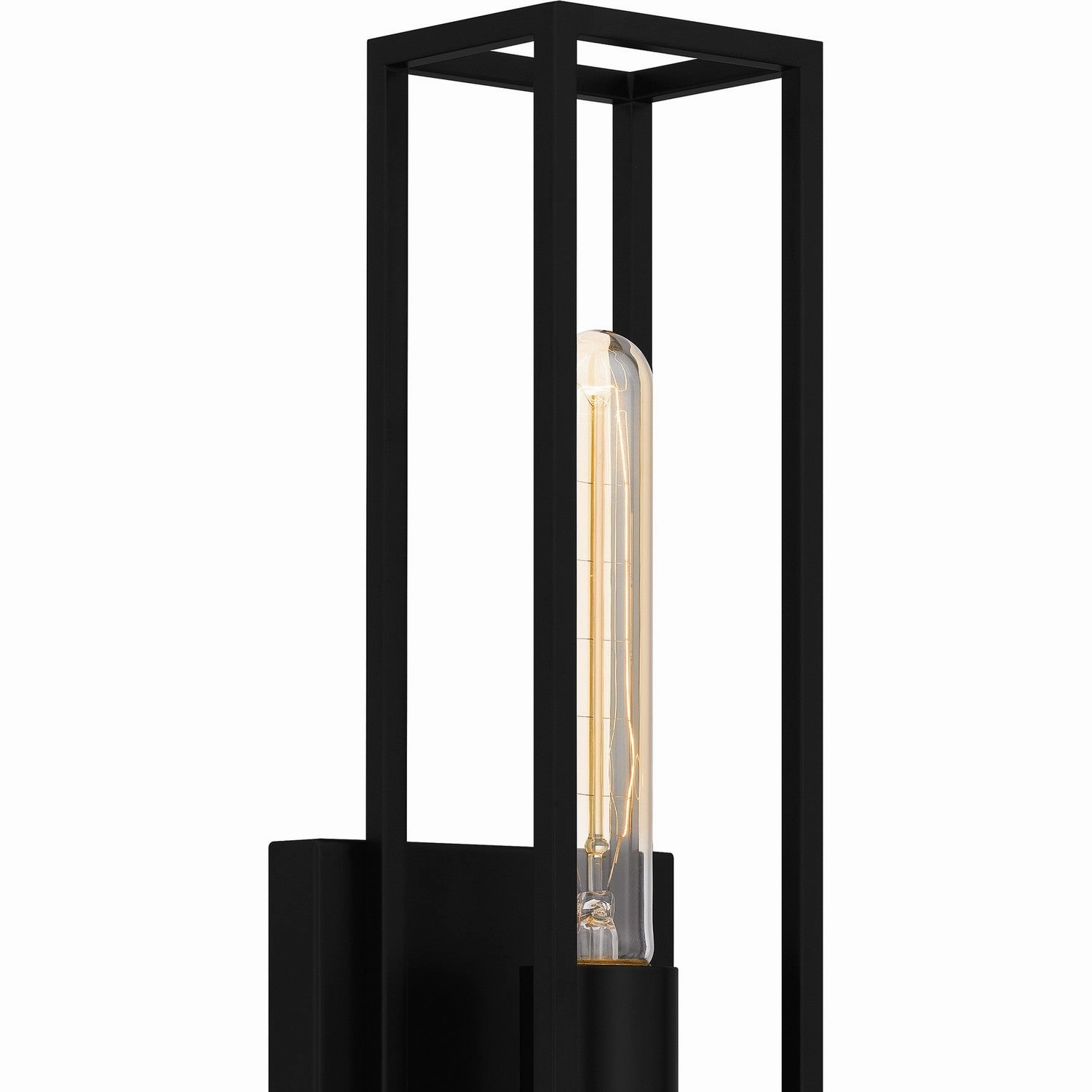 Leighton One Light Wall Sconce Matte Black