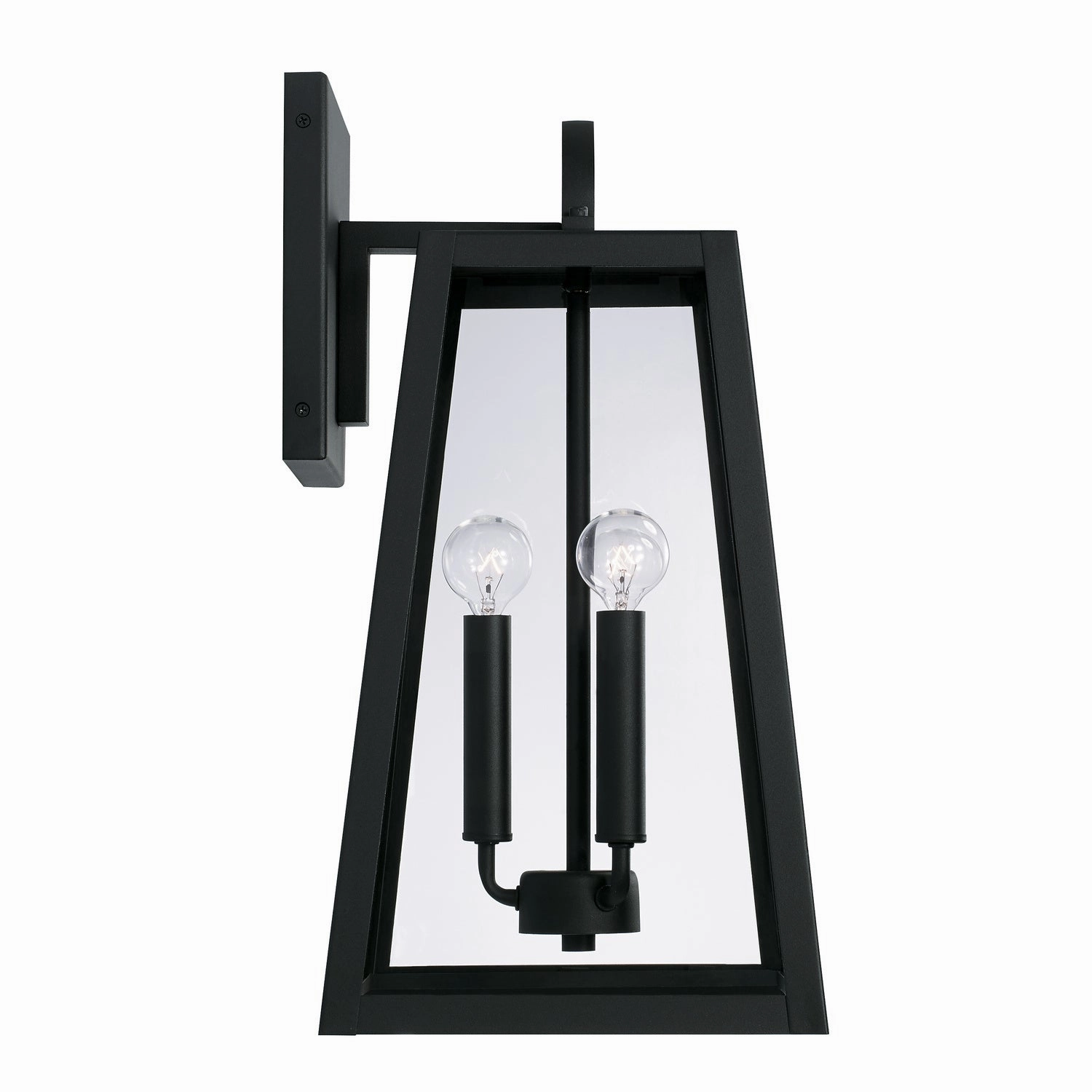 Leighton Three Light Outdoor Wall Lantern Black