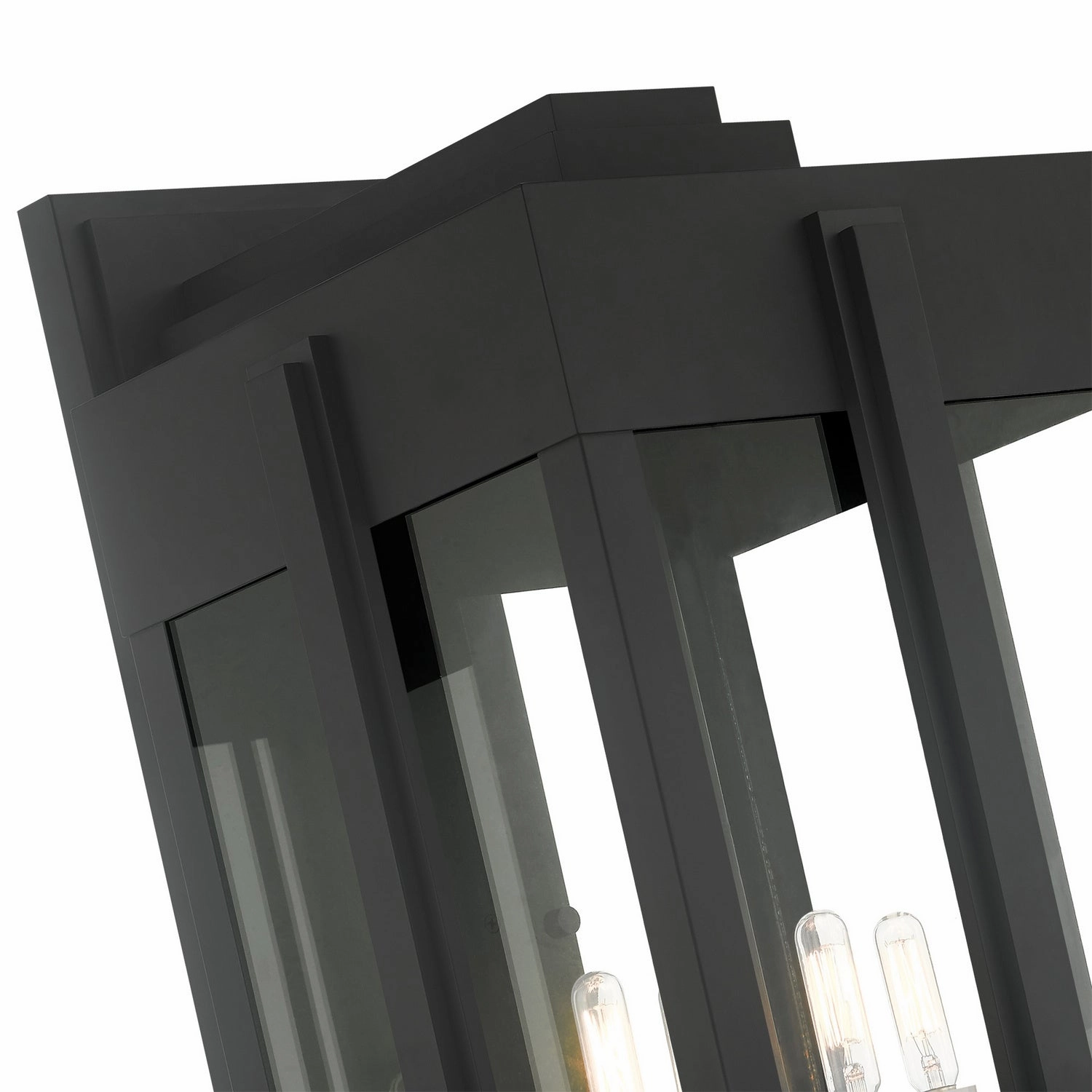 Lexington Four Light Outdoor Wall Lantern Black