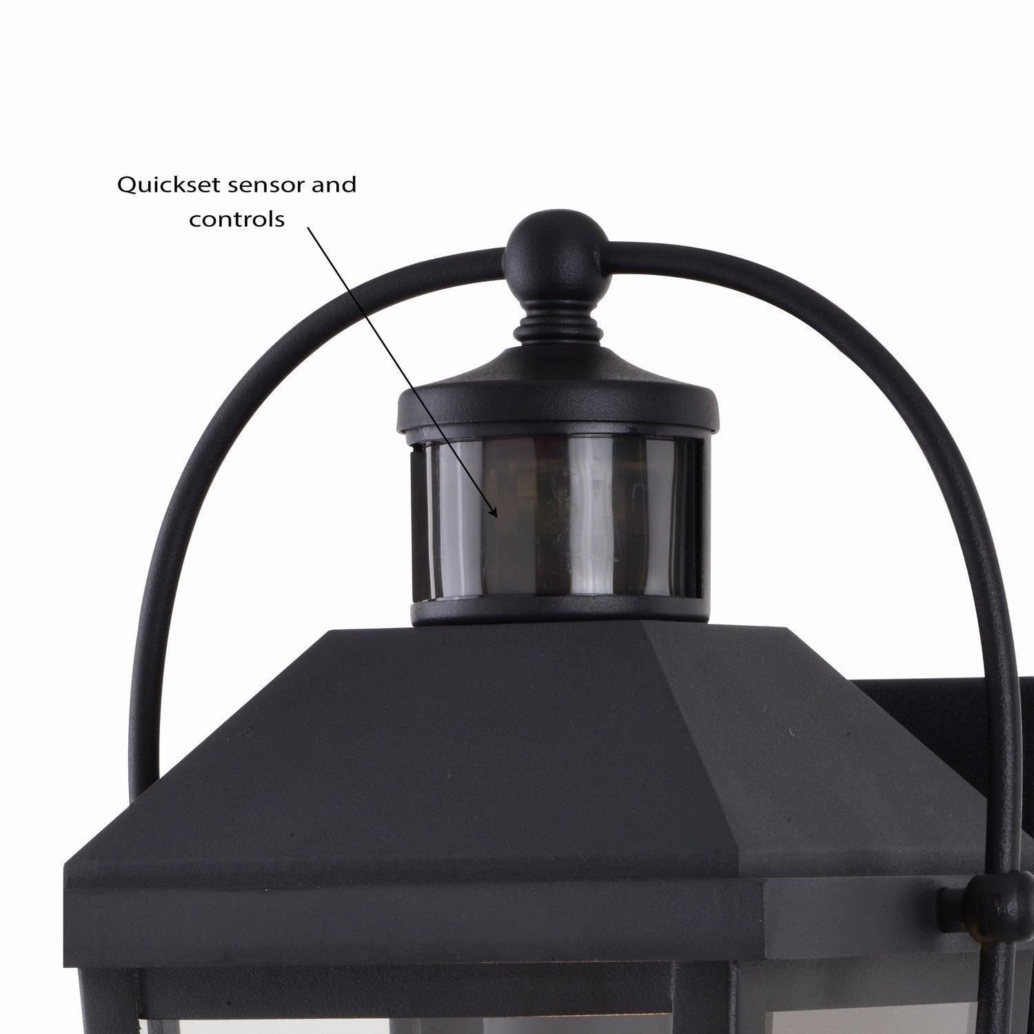 Lexington One Light Outdoor Motion Sensor Wall Mount Textured Black