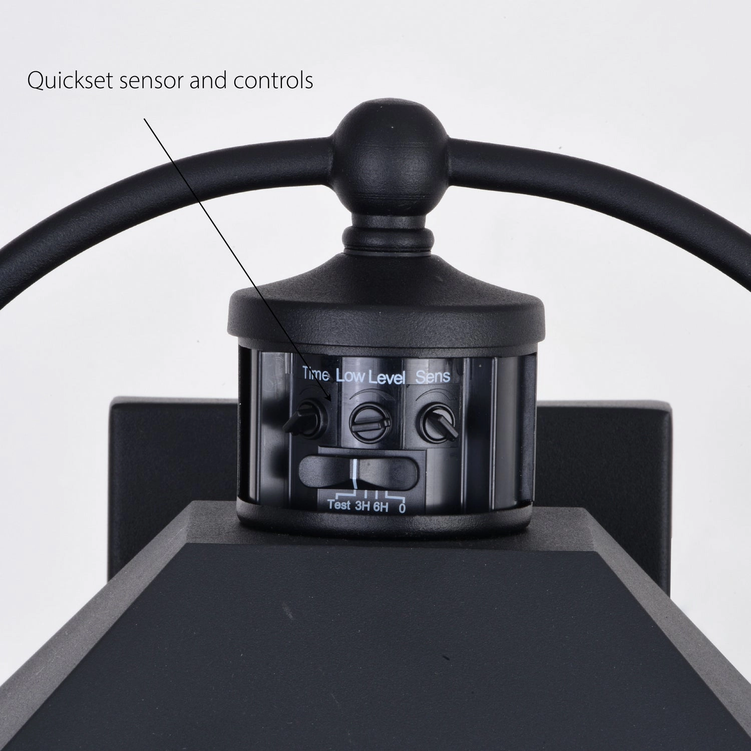 Lexington Two Light Outdoor Motion Sensor Wall Light Textured Black