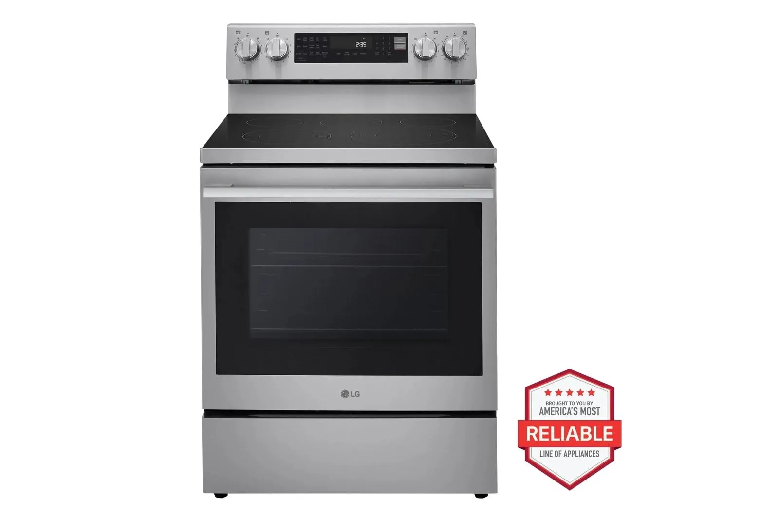 Lg LREN6325XE 6.3 Cu. Ft. Smart Wi-Fi Enabled Probake Convection? Electric Range With Air Fry & Easyclean?