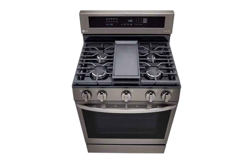 Lg LRGL5825D 5.8 Cu Ft. Smart Wi-Fi Enabled True Convection Instaview? Gas Range With Air Fry