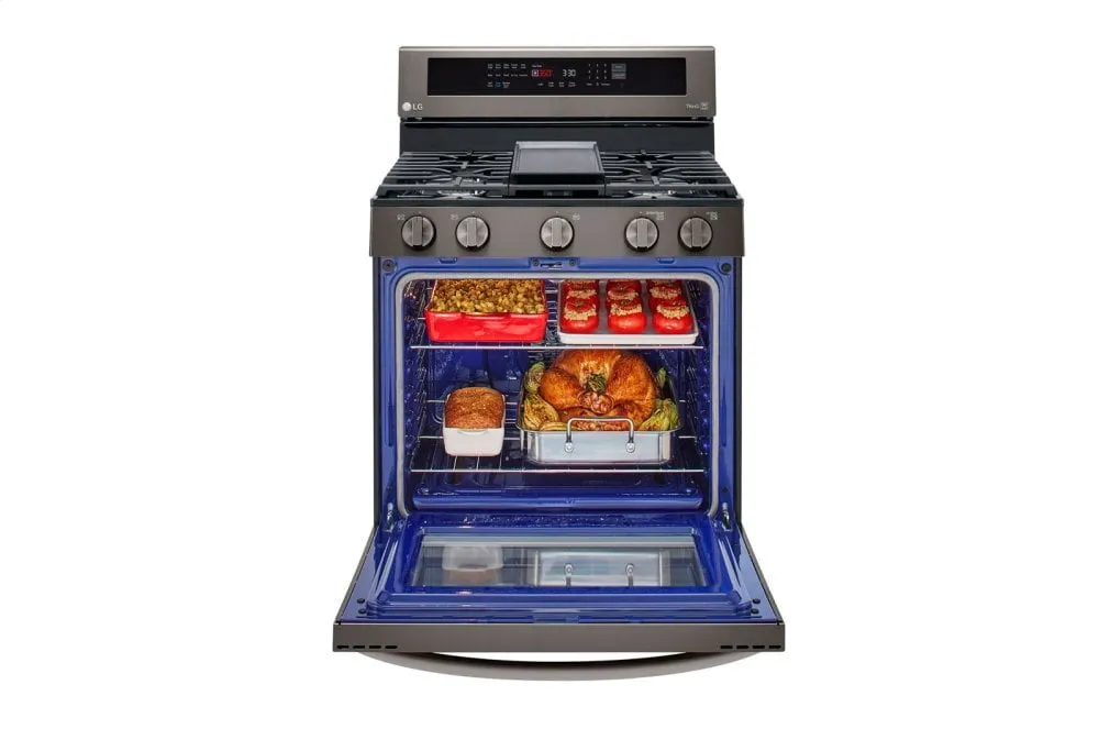 Lg LRGL5825D 5.8 Cu Ft. Smart Wi-Fi Enabled True Convection Instaview? Gas Range With Air Fry