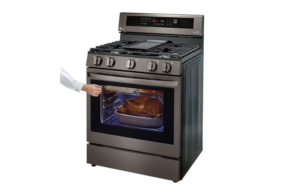 Lg LRGL5825D 5.8 Cu Ft. Smart Wi-Fi Enabled True Convection Instaview? Gas Range With Air Fry