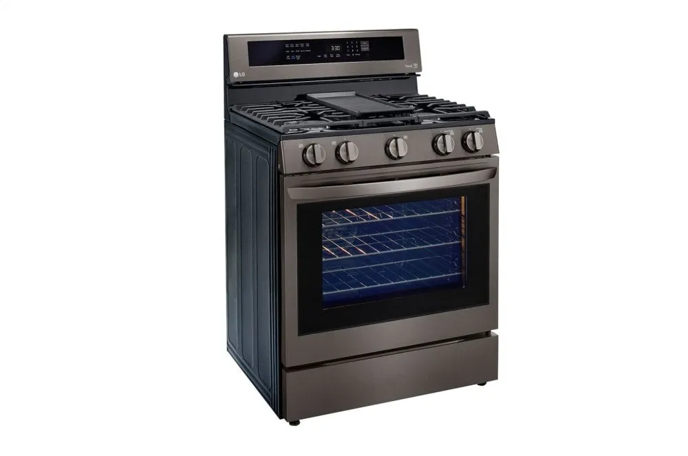 Lg LRGL5825D 5.8 Cu Ft. Smart Wi-Fi Enabled True Convection Instaview? Gas Range With Air Fry