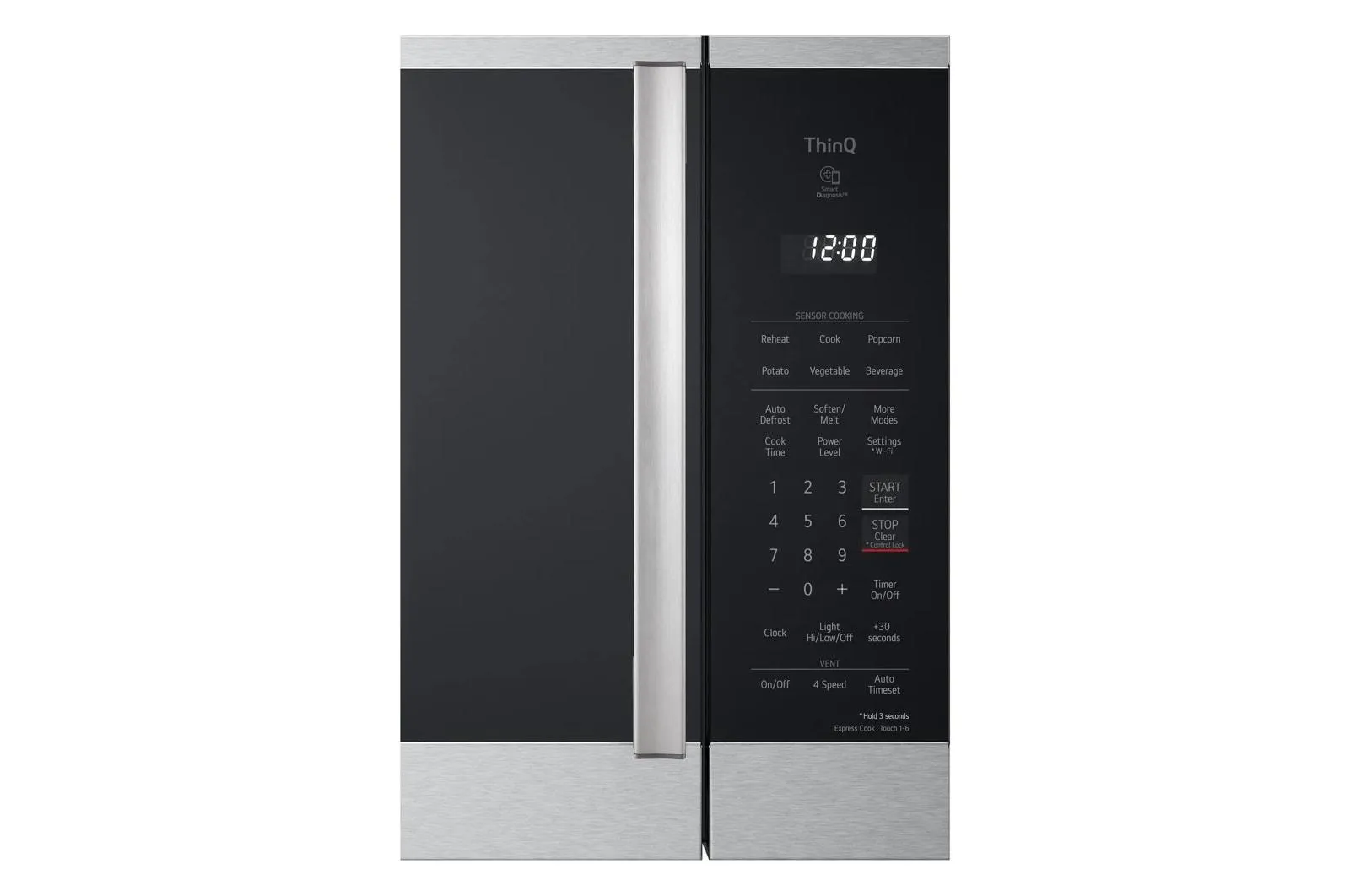 Lg MVEL2125X 2.1 Cu. Ft. Smart Over-The-Range Microwave Oven With Extendavent? 2.0 & Easyclean?