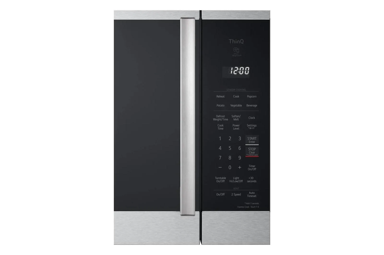 Lg MVEM1825X 1.8 Cu. Ft. Smart Over-The-Range Microwave Oven With Easyclean?