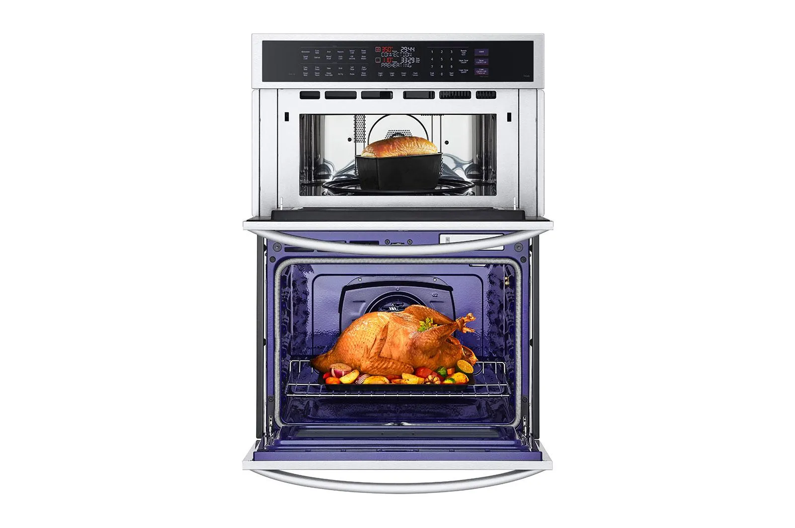 Lg WCEP6427F 1.7/4.7 Cu. Ft. Smart Combination Wall Oven With Instaview?, True Convection, Air Fry, And Steam Sous Vide