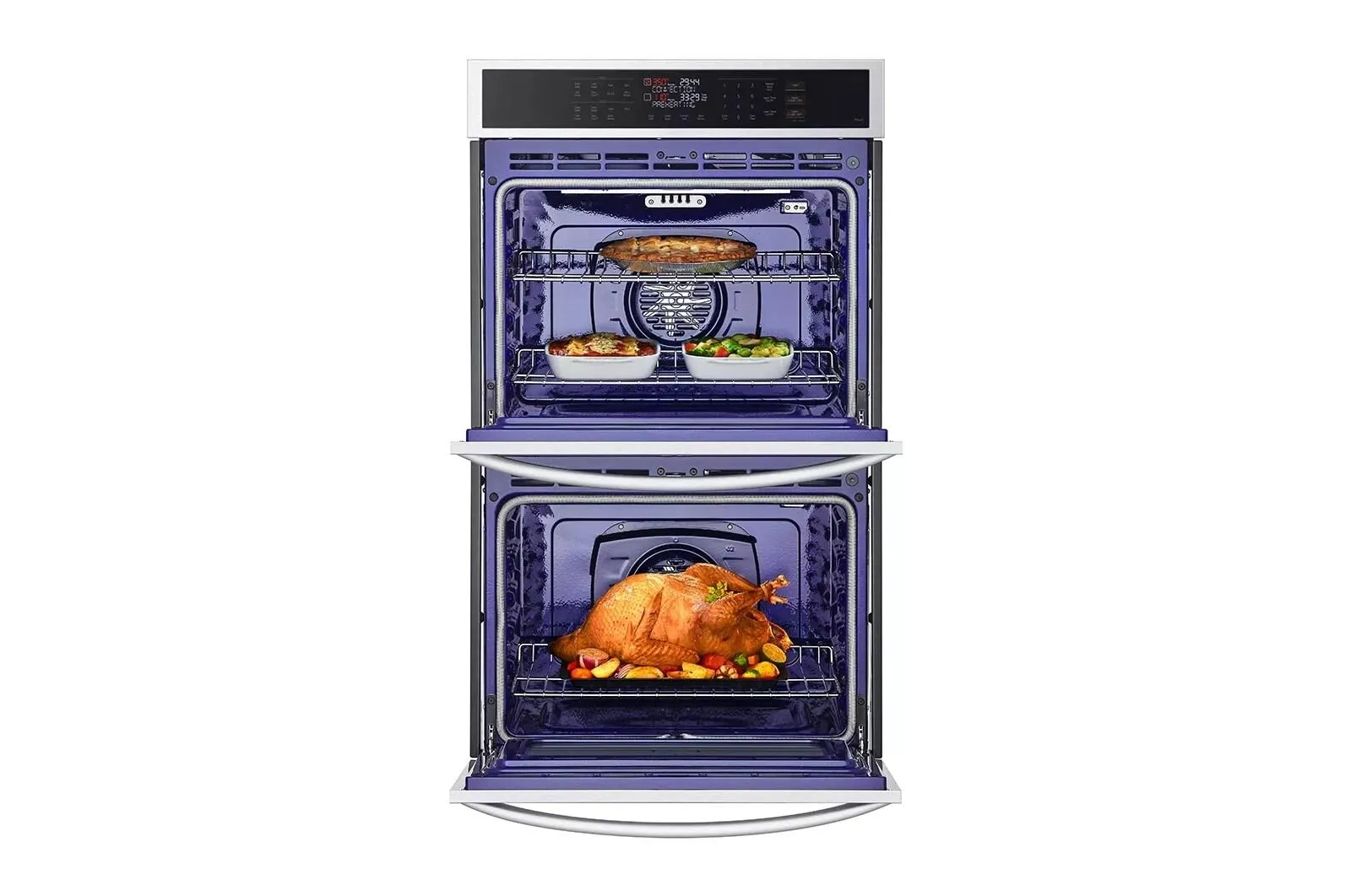 Lg WDEP9423F 9.4 Cu. Ft. Smart Double Wall Oven With Convection And Air Fry