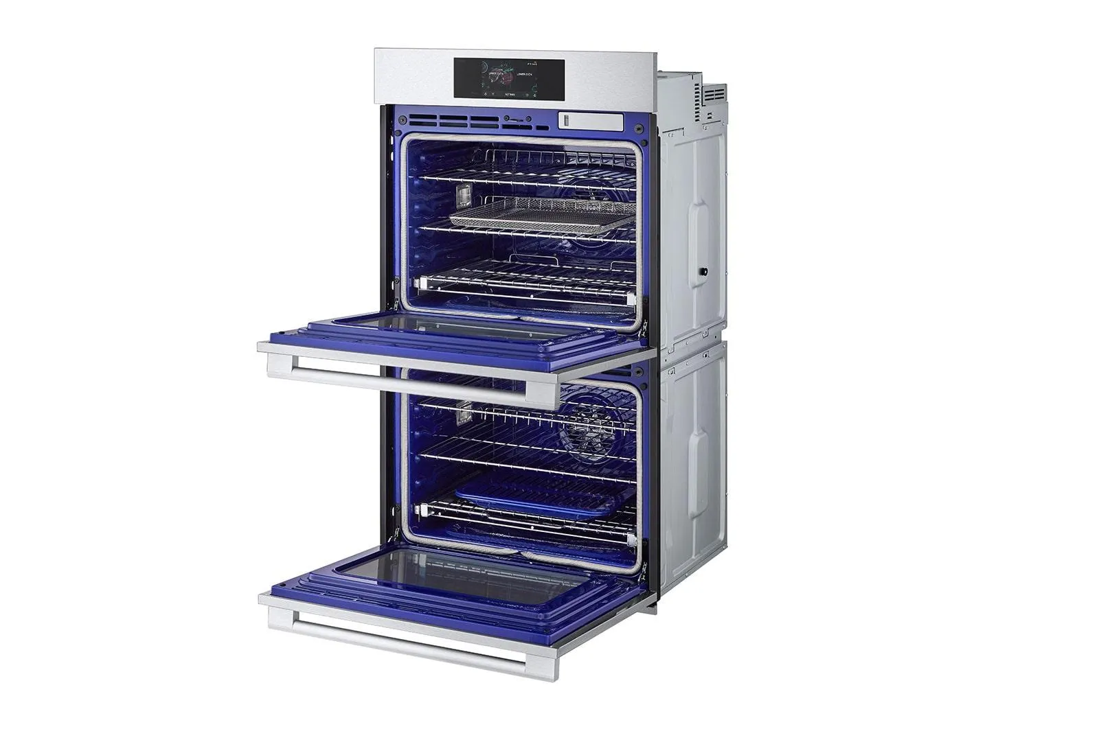 Lg WDES9428F Lg Studio 9.4 Cu. Ft. Smart Instaview? Electric Double Built-In Wall Oven With Air Fry & Steam Sous Vide