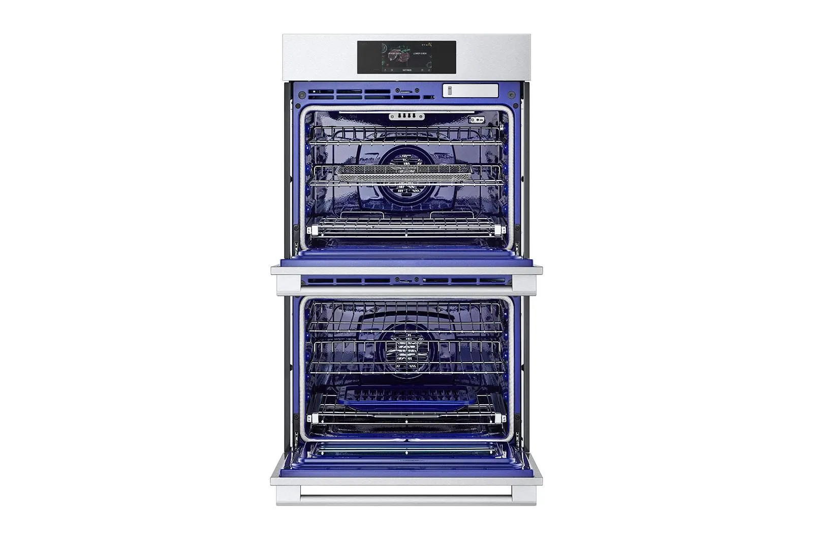Lg WDES9428F Lg Studio 9.4 Cu. Ft. Smart Instaview? Electric Double Built-In Wall Oven With Air Fry & Steam Sous Vide