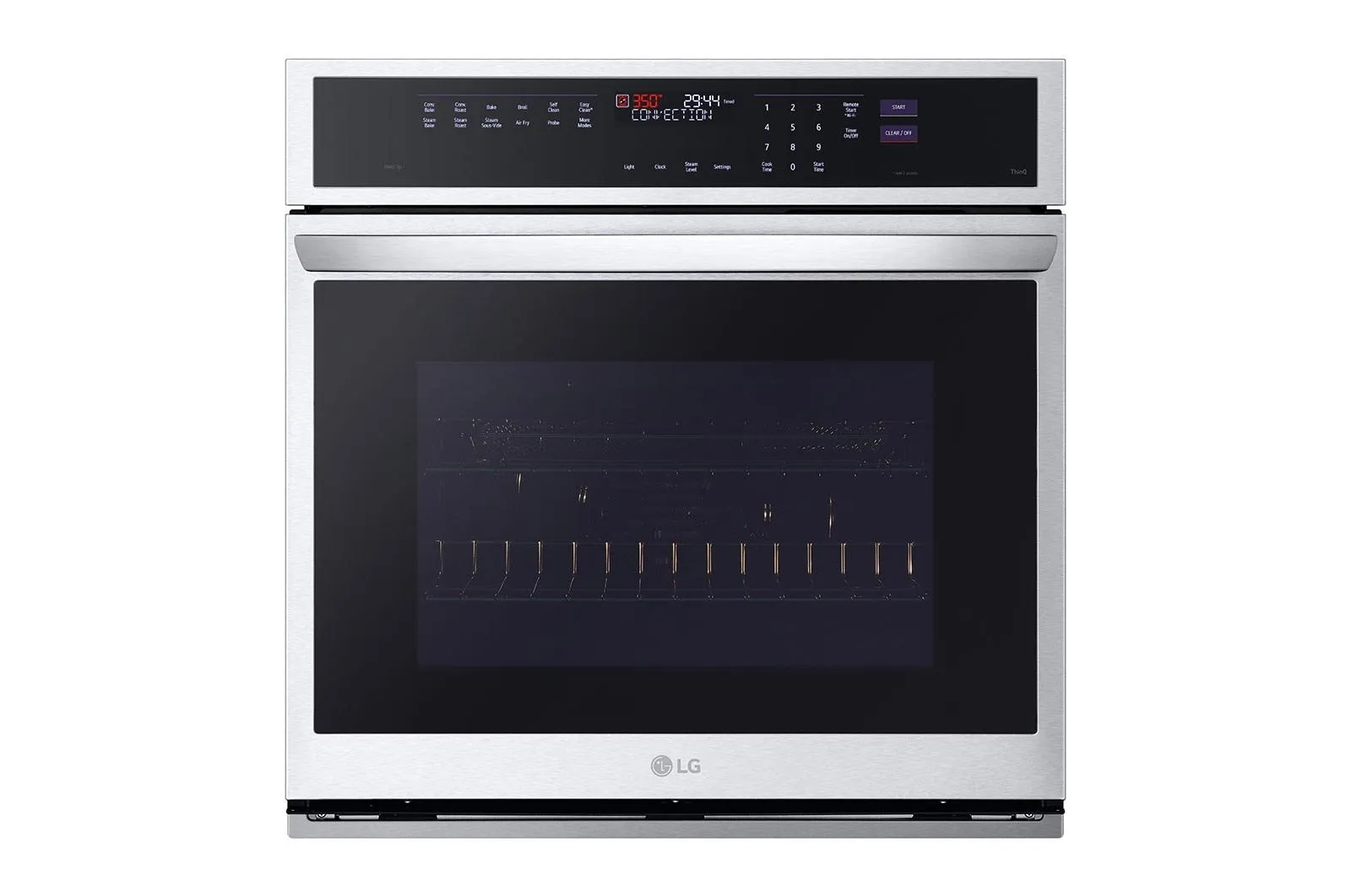 Lg WSEP4727F 4.7 Cu. Ft. Smart Wall Oven With Instaview?, True Convection, Air Fry, And Steam Sous Vide