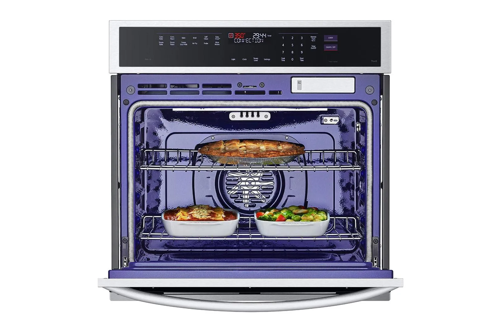 Lg WSEP4727F 4.7 Cu. Ft. Smart Wall Oven With Instaview?, True Convection, Air Fry, And Steam Sous Vide