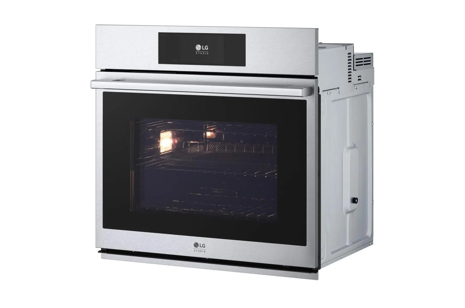 Lg WSES4728F Lg Studio 4.7 Cu. Ft. Smart Instaview? Electric Single Built-In Wall Oven With Air Fry & Steam Sous Vide