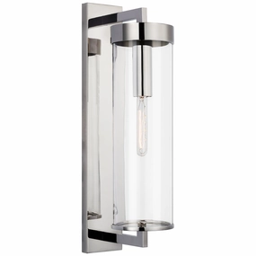 Liaison One Light Outdoor Wall Sconce Polished NickelOutdoor wall sconces with motion sensor
