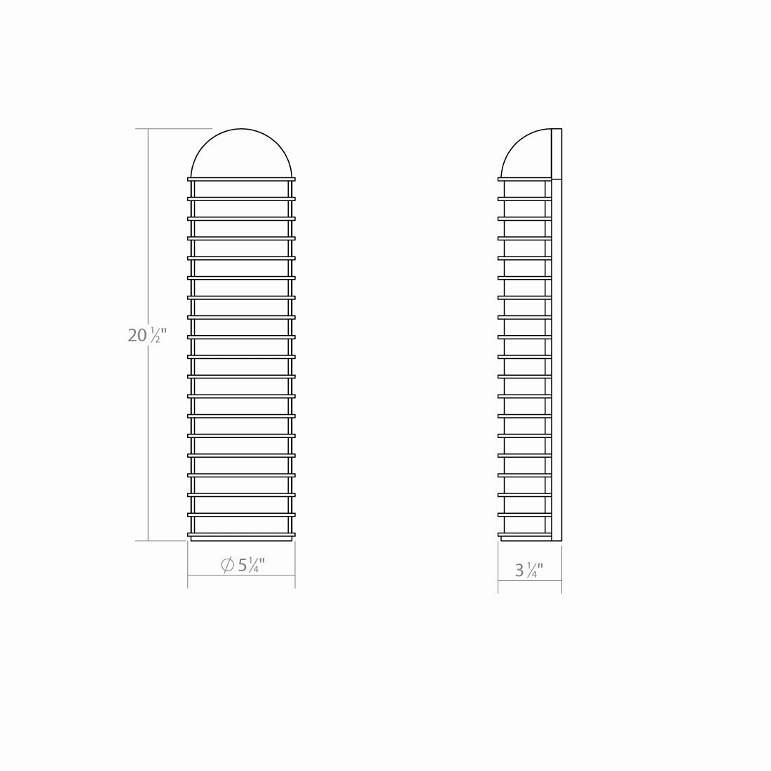 Lighthouse LED Wall Sconce Textured White