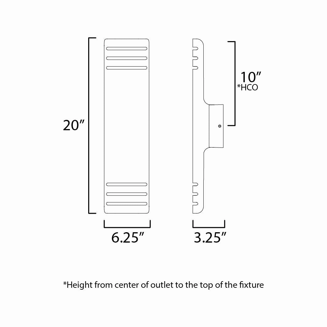 Lightray Large LED Outdoor Wall Lamp