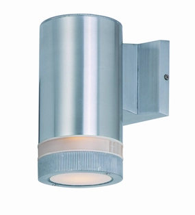 Lightray One Light Outdoor Wall Lantern Brushed AluminumOutdoor wall sconces with motion sensor