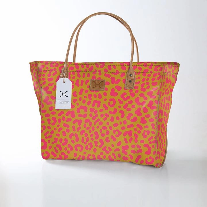 Instant Savings Deal Weekend Flash Offer Thandana Laminated Fabric Large Beach Bag