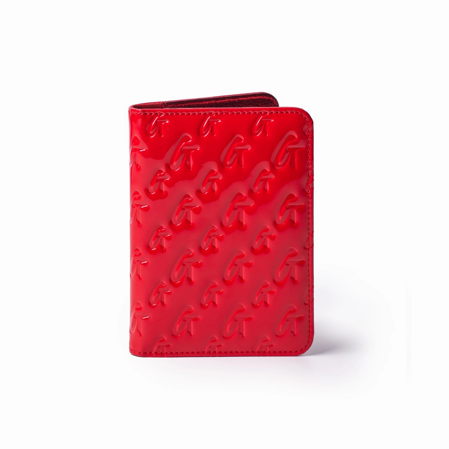 Monogram Passport Holder - Mirror Red Perfect Gift Sale