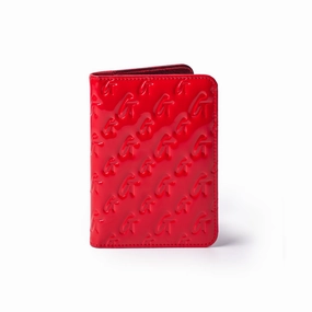 Monogram Passport Holder - Mirror Red Perfect Gift Sale