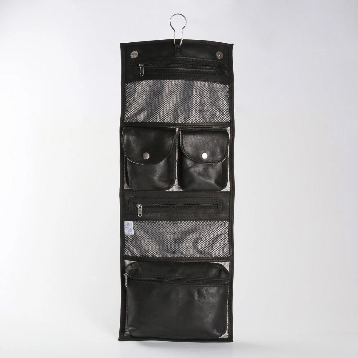 Special Surprise Sale Thandana Roll Up Leather Toiletry Bag With Hook