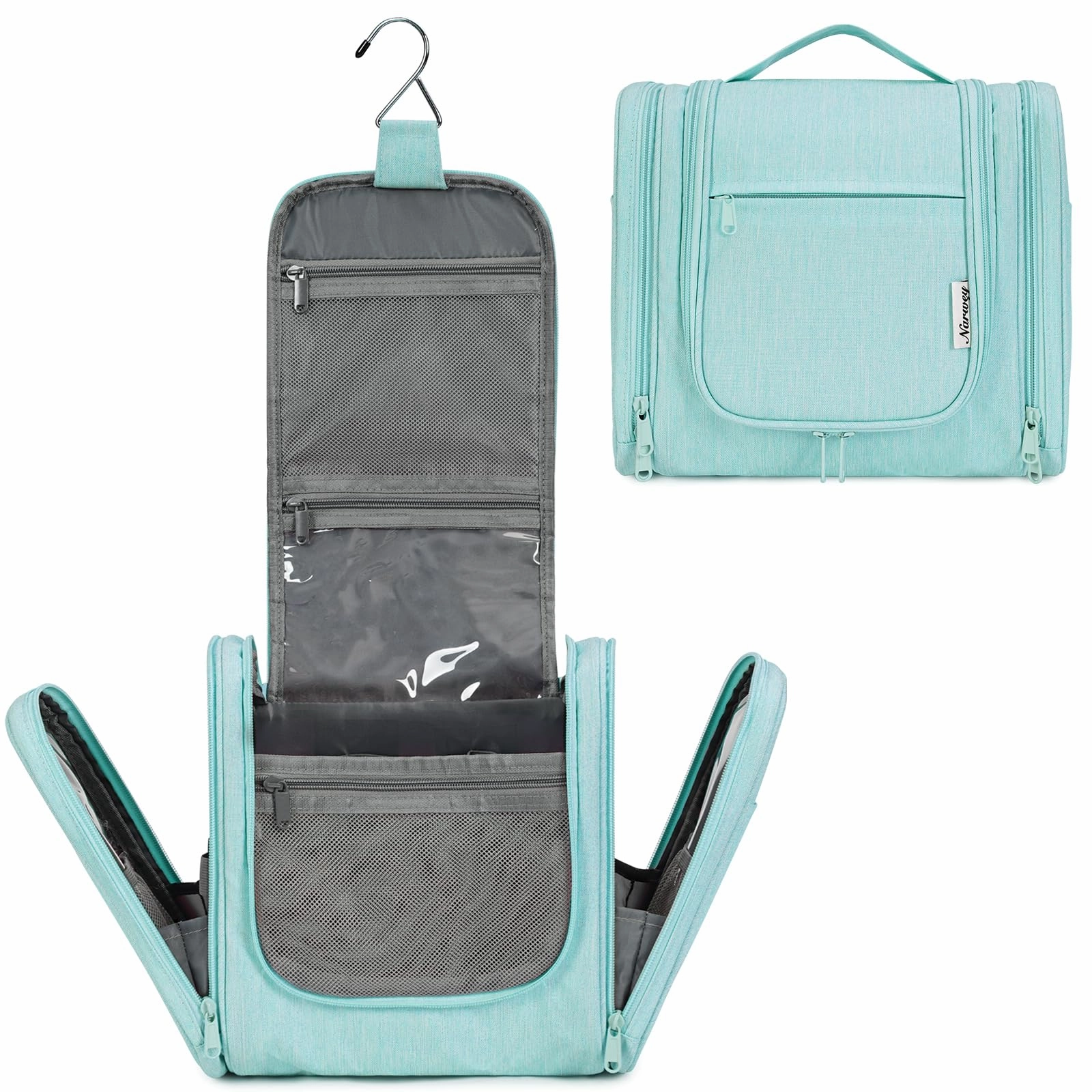Last Chance Steal Steal the Deal Now Hanging Toiletry Makeup Bag Dry Wet Separation - Nw5204