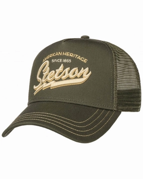 Stetson American Heritage Classic Olive Trucker Cap Weekend Sale Special MustHave Items
