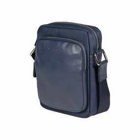 Trending Savings Now Renato Borzatta Men'S Satchel Bag Leather Blue