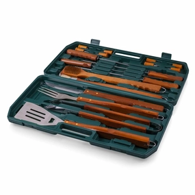 Grill Master 18 Piece Barbecue Tool Set In Hunter Green Today Only Offer