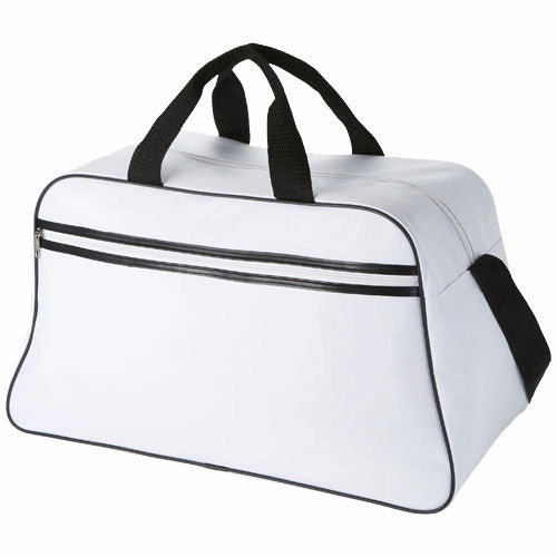 San Jose 2-Stripe Sports Duffel Bag 30L - White/White Flash Sale Now Sweet Deal Today